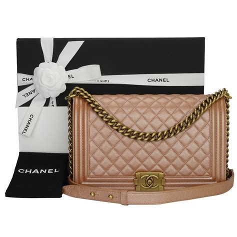 chanel boy iridescent rose gold|Chanel boys handbags.